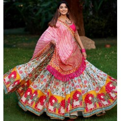 Real mirror work navratri chaniya choli